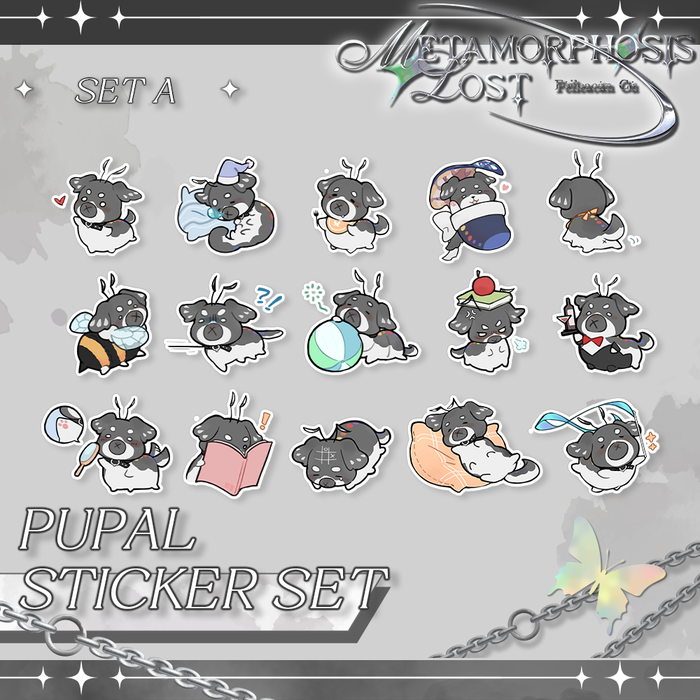 Pupal Sticker Set