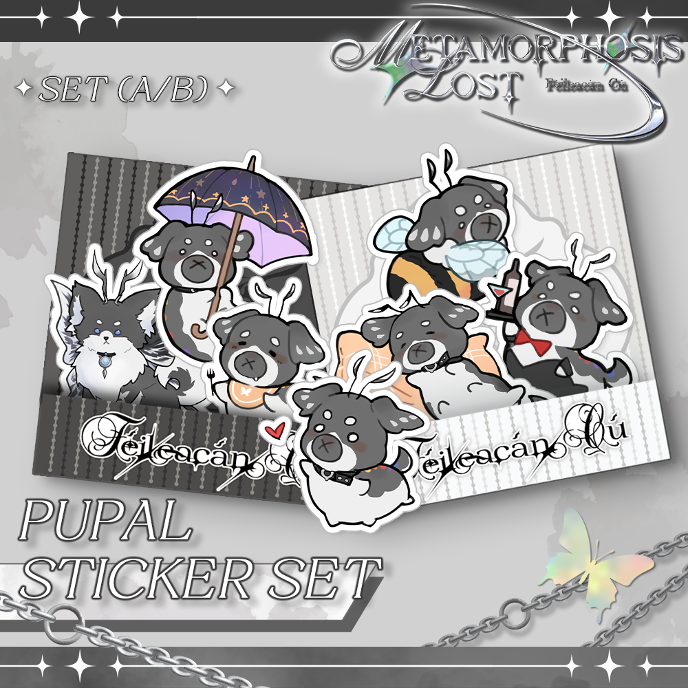 Pupal Sticker Set